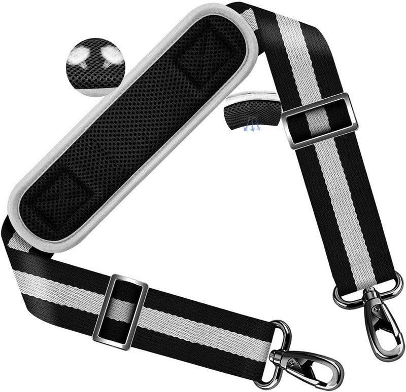 ZINZ Shoulder Strap 58" Ultra-Thick Fixed Padded and Adjustable Buckles Crossbody Strap for Briefcase Laptop Bag Luggage - Image 1
